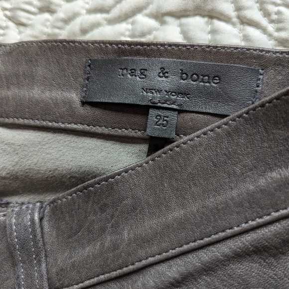 Genuine 100% Lamb Leather Rag and Bone Pants